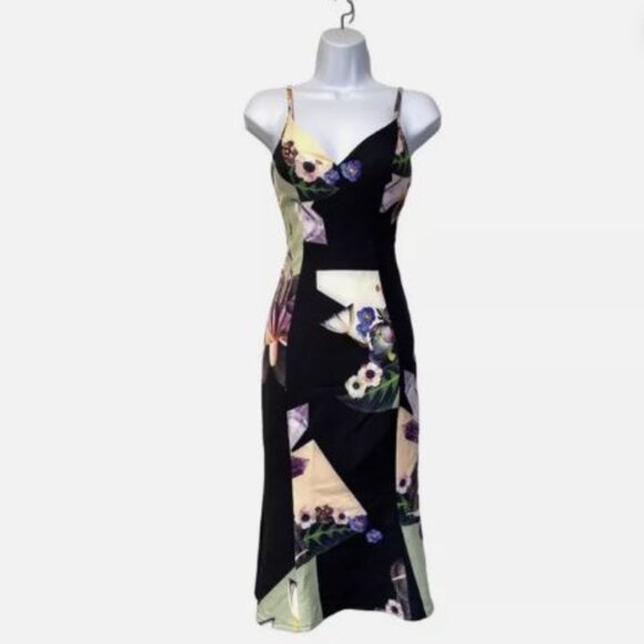 Bariano Australia Floral Print Sleeveless Midi Dress - Picture 1 of 12